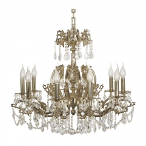 Sorrento E 1.1.10.200 G Хрустальная подвесная люстра Dio D`arte (Дио Дарте), Asfour, Sorrento Gold