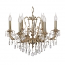 Aosta E 1.1.6.200 G Хрустальная подвесная люстра Dio D`arte (Дио Дарте), Asfour, Aosta Gold