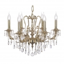 Aosta E 1.1.6.200 GB Хрустальная подвесная люстра Dio D`arte (Дио Дарте), Asfour, Aosta Gold black