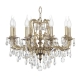Aosta E 1.1.8.200 G Хрустальная подвесная люстра Dio D`arte (Дио Дарте), Asfour, Aosta Gold