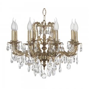 Aosta E 1.1.8.200 GB Хрустальная подвесная люстра Dio D`arte (Дио Дарте), Asfour, Aosta Gold black