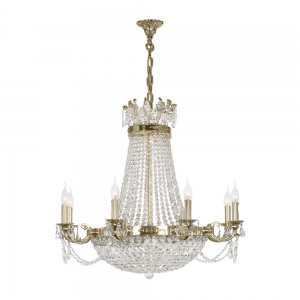 Lodi E 1.6.8.200 G Хрустальная подвесная люстра Dio D`arte (Дио Дарте), Asfour, Lodi Gold