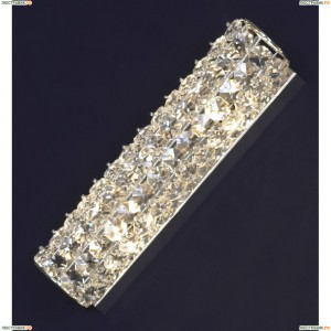 LSL-8701-02 Светильник настенно-потолочный Lussole Stintino, 2 лампы, хром, прозрачный хрусталь