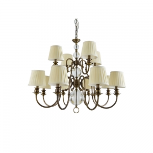 3112/С  black brass без абажуров (М0070497) Люстра Newport