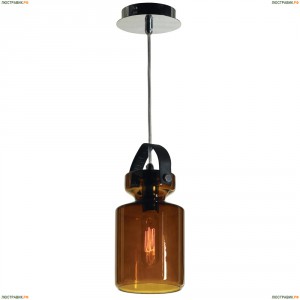 LSP-9640 Подвес Lussole (Люссоль) Loft, 1 плафон, хром, коричневый