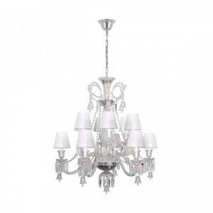 10210/12 White Подвесная люстра с белыми плафонами LOFT IT, Zenith