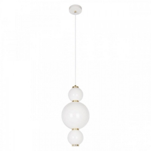 10205/A Подвесной светодиодный светильник с белыми плафонами LOFT IT, Pearls