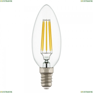 933502 Лампа светодиодная FILAMENT C35 E14 6W 2800K Lightstar (Лайтстар), LED