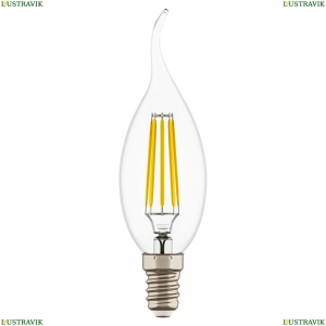 933604 Лампа светодиодная FILAMENT CA35 E14 6W 4200K Lightstar (Лайтстар), LED