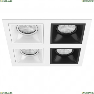 D54606060707 Встраиваемый точечный светильник Domino Quadro Lightstar (Лайтстар), Domino