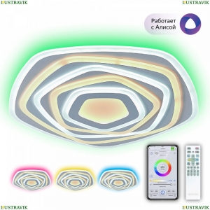 CL737A55E Светодиодная  люстра с поддержкой ''Алиса'' и пультом Citilux (Ситилюкс), Триест Смарт
