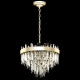 Citilux Лаура CL301262 Люстра хрустальная подвесная Шампань
