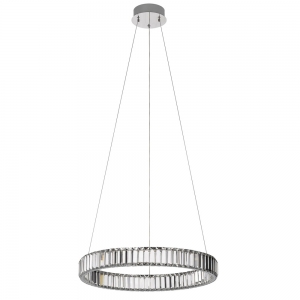 Citilux Чезаре CL338161 LED Люстра хрустальная с пультом Хром