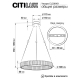 Citilux Чезаре CL338161 LED Люстра хрустальная с пультом Хром