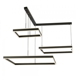 Citilux Дуэт CL719K311 LED Люстра подвесная с пультом Чёрная