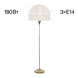 Citilux Базель CL407931 Торшер бронза с бежевым абажуром