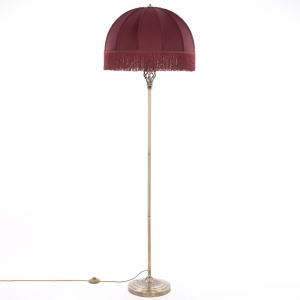 Citilux Базель CL407933 Торшер бронза с красным абажуром