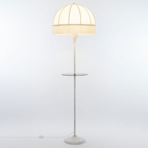 Citilux Базель CL407921T Торшер патина со столиком и бежевым абажуром