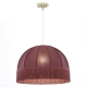 Citilux Базель CL407033 Подвесной светильник бронза с красным абажуром