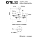Citilux ALTON CL421253 Люстра на штанге с белыми абажурами