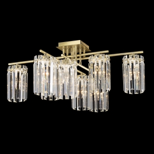 Citilux AXIS CL313283 Люстра хрустальная потолочная Бронза