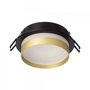 Citilux Hardy CL002D14 Встраиваемый светильник Чёрный+Золото