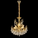 Citilux RITZ CL310062 Люстра хрустальная подвесная Золото