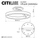 Citilux Дуэт CL719741 LED Люстра с пультом Чёрная